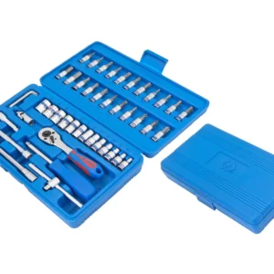 شنطة سوكت (جيدور) 1/4" 46 قطعة 4-14ملم  لقم مسدسة/لقم ريشة